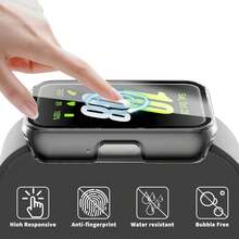 BEIMUSON Carcasa compatible para Galaxy Fit3, marco protector de PC con protector de pantalla de vidrio templado incorporado, resistente a arañazos y absorción de golpes - Multicolor - Ver 6