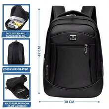 Set Of 3 Large Backpacks/School Bags For Men And Women, Waterproof And Durable, For Work And School. - 彩色 - 查看 9