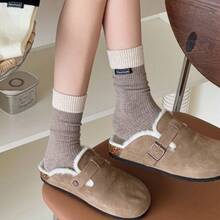 Women Crew Socks - 大紅 - 查看 3