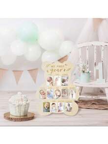 1件“我的第一个青少年里程碑相框 - 儿童木制照片展示架，12个月男孩女孩照片吊坠，完美生日礼物”，青少年配件 - 彩色 - 查看 5