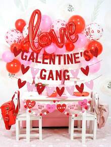 1 Bộ trang trí banner hình trái tim cho Ngày Galentine, Tiệc dành cho các quý cô độc thân/Hội ngộ Galentine, Trang trí tiệc Galentine lấp lánh chủ đề Hạnh phúc và Trái tim, Banner cờ hiệu cho tiệc Galentine, Trang trí tiệc Galentine cho bé gái, Trang trí Galentine màu hồng và đỏ, Đồ dùng tiệc cho phụ nữ, Trang trí tiệc Galentine, Trang trí tiệc kỷ niệm Ngày Valentine - Nhiều màu - Xem 4