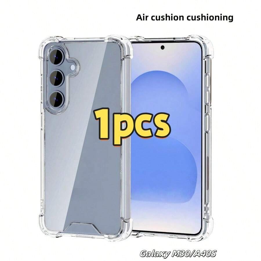 1 Transparent Air Cushion Phone Case, Resistant To Oil Stains And Scratches, Easy To Clean, Friendly To The Outside World, Compatible With Samsung Galaxy A56 5G/Galaxy A55/Galaxy A52s 5G/Galaxy A41/Galaxy A13 5G/Galaxy A10/Galaxy A06 4G/Galaxy A05/Galaxy M53 5G/ Galaxy M35/Galaxy A02/M02/Galaxy M32 5GGalaxy - Clear - View 1