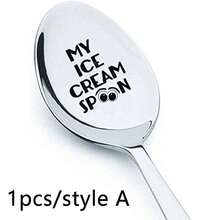 1pc Spoon Cat Lover Gift Fun New Year Gift Back To School - Silver - View 10