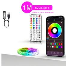 3ft-100ft Led Lights For Bedroom, Music Sync Color Changing Strip Lights With 44Key Remote And App Control,With Timing Function, Led Strip Lights Suitable For Room Home Decor, Wedding, Party, Holiday Atmosphere Decoration,Holiday Gifts - Nhiều màu - Xem 12