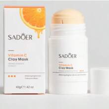 Mascarilla Barro con Vitamina C Limpieza Profunda Poros Control Brillo Detox Revitaliza Reafirma Exfoliación Facial Cuidado Piel Suave - Naranja Coral - Ver 7