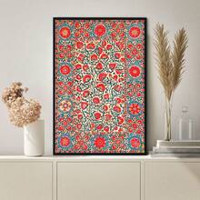 1 Stück botanische Wandkunst Poster - Lebendige florale dekorative Kunst - Bedruckte Bildposter - Geeignet für Schlafzimmer, Wohnzimmer, Arbeitszimmer, Flur Wanddekoration - Leinwandkunst - Dekoratives Gemälde - Hängendes Bild (ohne Rahmen/gerahmt) - Verschiedenfarbig - Übersicht 4
