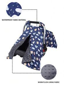 1 Stück Sonnenschutz für Kindersitz: Dient sowohl als Regenschutz für den Babysitz als auch als weiche Fleece-Decke. Das weiche Fleecematerial ist warm und wasserdicht. Es hat ein Sichtfenster und kann als Sitzauflage verwendet werden. Geeignet für Babys/Kleinkinder. Auch praktisch für Mütter zum Stillen zu verwenden.