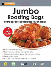 Roasting Bag Jumbo - 2 Pack - Transparent - View 2