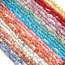 Aproximadamente 220 piezas/hebra Cuentas de piedra triturada de concha asimétrica, opciones de varios estilos, marrón vintage y colorido, cuentas hechas a mano DIY para pulseras, collares, joyería, colgantes, mayoreo de cuentas - Multicolor - Ver 10