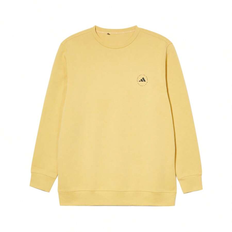 Adidas 男士休闲经典时尚套头衫卫衣 IW2395 - 淺黃色 - 查看 1