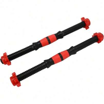 Universal Dumbbell Rod 40cm-2-Piece Set - Strength Training And Fitness Equipment With Collar For Gym Dumbbell Rod