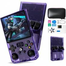 R36MAX Retro-Handheld-Konsole, 4,0 Zoll IPS-Bildschirm, 64GB vorinstallierte Spiele, Linux-System, 4000mAh-Akku - Violett - Übersicht 8