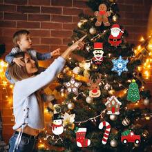 Trẻ em tự làm đồ trang trí cây thông Noel thủ công động vật đồ chơi giáo dục cho trẻ em sáng tạo thủ công nghệ thuật đồ chơi Montessori quà tặng may vá nỉ - Nhiều màu - Xem 3