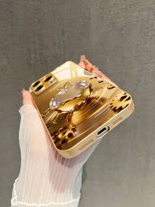 1pc Customized Name, Golden Apple Design Creative Phone Case Compatible With Samsung S24 Ultra/S25 Ultra And Apple 17 Pro Max/16 Pro Max/15 Pro/14 Plus/13 Pro/12 Pro Max/11/Xs Max/8/7/6 Plus, And /Redmi Phones, Suitable As Birthday Gift, For Girlfriend/Boyfriend Or Personal Use