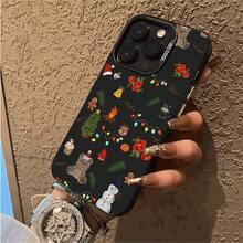 Funda protectora de TPU con patrón de moda navideña IMD, diseño impreso, funda protectora básica a prueba de golpes, adecuada para iPhone 7/8/XSMAX11/12/12Pro/12Pro Max/13/13 Pro/13 Pro Max/14 Pro/14 Pro Max/15 Pro/15 Pro Max/16 PRO/16PLUS/16PRO MAX - Un regalo ideal para cualquier ocasión - Colores mixtos - Ver 8