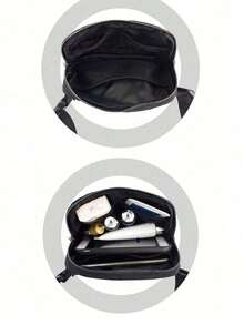 DIY Customizable White Jumpsuit Waist Bag, Fashionable Item, Classic Multifunctional. This Waterproof Multifunctional Crossbody Bag Makes Your Jumpsuit Both Stylish And Tidy! A Gift For Family And Friends. - Black - View 2