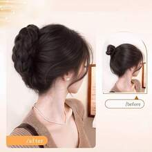 Curly Wig Hair Clip, Synthetic Fiber Wig Hair Clip To Add Volume On Top, Fluffy Hair Clip For Daily Wear, Holiday Party, Wig Accessory - Multicolor - View 4