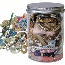 1pc Gold Plated, Alloy, Crystal, Enamel Jewelry Piece: A Ring, Necklace, Or Pair Of Christmas Earrings, Jewelry, Jewelry Women, Christmas Gifts, Gifts For Women, Stocking Stuffers, For Christmas, Winter, Holiday Party, Cute, Festive, Gift, With Snowflake, Tree, Bell, Star, Shipped Random - Follow Your Heart - 查看 9