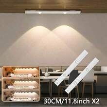1pc Ultra-thin Usb Rechargeable 3-mode Color Temperature Led Light With Motion Sensor, Suitable For Kitchen, Bedroom, Cabinet, Wardrobe, Staircase, Corridor - White - View 17