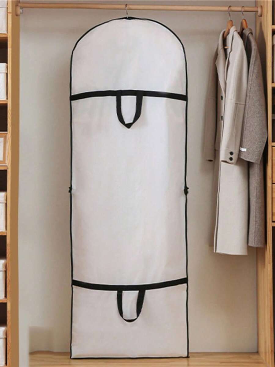 1 buc geantă portabilă nouă albă nețesută pentru rochii de mireasă, geantă de depozitare pentru rochii lungi, 180 cm / 70,86 in - Multicolor - Vizualizare 1