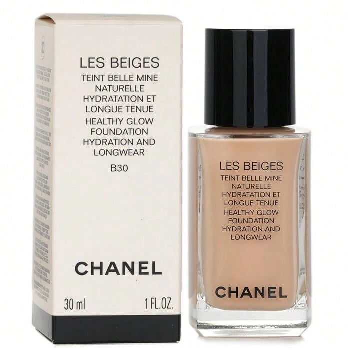 CHANEL Les Beiges Teint Belle Mine Naturelle Healthy Glow Hydration And Longwear Foundation - # B30 - 查看 1