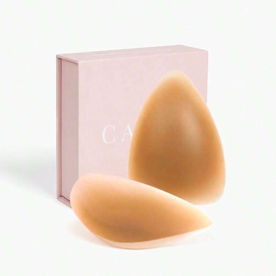 Cake Triangle Invisible Chest Patch Nipple Patch Say Goodbye To Sticky Feeling For Daily Necessities - Caramel - Xem 1