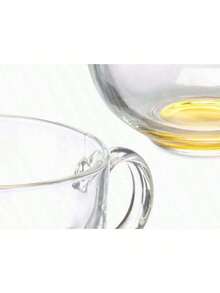 GLASSEA - Set 6 Tazas de Vidrio para Desayuno | Colores Modernos y Elegantes | 310 ml y 470 ml | Perfectas para Café, Té y Bebidas Calientes en Hogar u Oficina - transparente - Ver 5