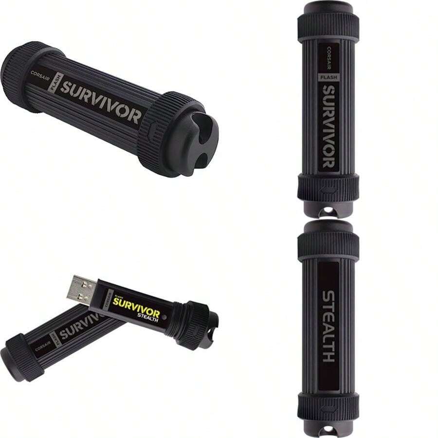 Corsair CMFSS3B-64GB 64GB USB 3.0 Negro unidad flash USB - Memoria USB (USB 3.0 (3.1 Gen 1), Type-A, Tapa, Negro, Aluminio, Resistente a golpes, Resistente agua)(32 GB) - Tipo 1 - Ver 1