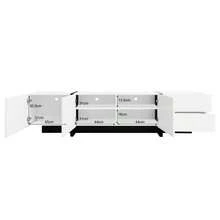 Television Stands & Entertainment Centers - Black White - View 2