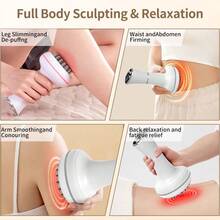 An Easy-To-Use, Comfortable, And Lightweight Electric Meridian Brush Personal Massager/Massage Device - A Home Electric Meridian Brush/Gua Sha Tool To Relax Body Muscles. A Christmas Gift. - trắng - Xem 11