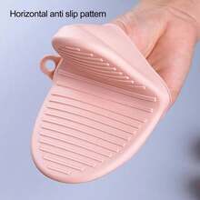 Silicone Heat-Resistant Glove Kitchen Oven Baking Gloves Set Anti-Scald Silicone Insulation Gloves For Microwave Oven Heat Kitchen Oven Mitts Silicone Heat Insulation Gloves Clip Thicken Baking Silicone Oven Mitts Anti-Slip Grips Bowl Pot Clips