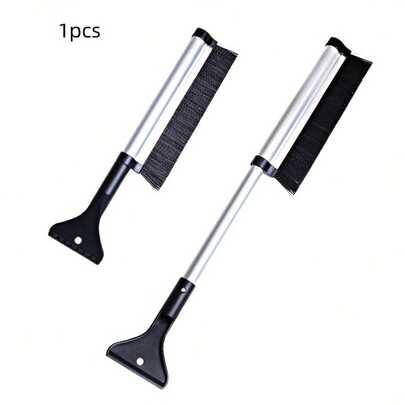 车载雪铲，铝合金伸缩雪铲，车载多功能除雪除冰铲，冬季工具车载雪刷，汽车除雪配件，可伸缩车载雪刷，汽车除雪套装，挡风玻璃刮雪器，汽车刮雪器，车辆保养，冬季汽车护理，多功能刷子，伸缩设计，优质合金，轻便工具，汽车配件，车主，冬季驾驶员