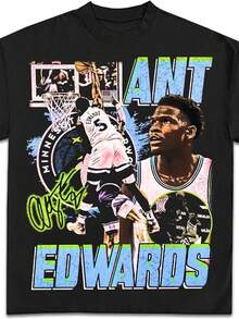 Very Rare Basketball Graphic Tees Printed On Premium Heavyweight Cotton T-Shirts For Men, Women, And Kids_3 - màu đen - Xem 1