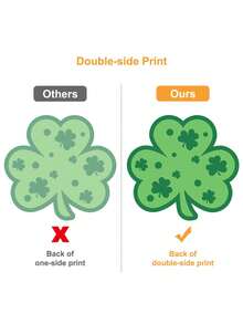 106pcs Clover Window Stickers, Suitable For St. Patrick's Day Decoration, Valentine's Day Decoration, Hanging Heart Decoration, Restaurant Decoration, Hotel Decoration, Bedroom Decoration, Living Room Decoration, Valentine's Day Decoration - Green - View 7