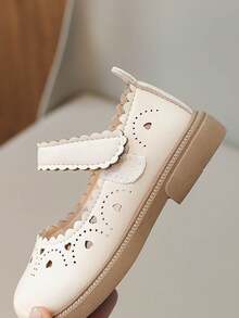 Kinder Mary Jane Ballerinas Mädchen Hohldesign Weiche Sohle Lässig Kleider Schuhe - Beige - Übersicht 8