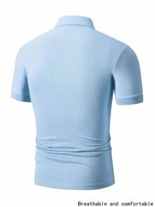 WASSUP OTHER Men's Shirt, Men's Lightweight Business Polo Shirt, Fashion Knit Sweater, Casual T-Shirt, Turndown Collar Top, Short Sleeve