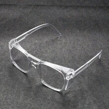 1pc Premium Ultra-Clear Fashion Glasses - Ergonomic Windproof & Blue Light Filtering Eyewear, Luxury Eye Protection For Daily, Outdoor & Digital Screen Use - White - View 9