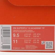 Nike Men's ZM SUPERFLY 10 ACADEMY TF Football/Soccer Shoes, High-Top FQ8331-300 - Green - View 6