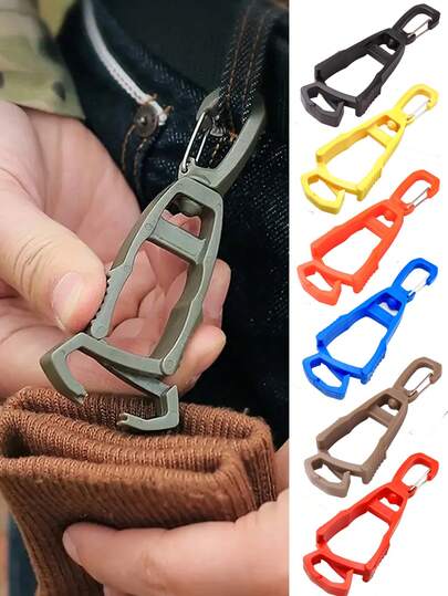 手套夹，重型多功能户外挂钩，工作手套夹，工作手套，执勤腰带夹，建筑工地用，徒步必备，紧凑设计，坚固耐用，实用夹，寻物夹，徒步必备，节省空间，加固夹，实用夹，专业级