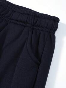 Hombre008 traje para hombre Conjunto de Sudadera con Capucha y Pantalones de Bolsillo con Cordón para Hombre, Estampado Alegre del Diablo, Grueso y Versátil, Manga Larga, Adecuado para Actividades al Aire Libre en Primavera - Azul - Ver 7