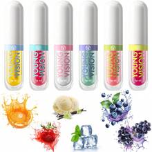 YOUNG VISION 6-Piece Summer Cool Colored Fruit-Flavored Lip Oil, Lip Gloss, Pearlescent Fine Sparkle, Mint Moisturizing And Nourishing, Plump Lips, Lip Gloss, Lip Moisturizing Essence, Lip Care, Lip Makeup Set Lip Makeup And Care Set, Lip Base Lipstick, Daily Home, Commuting, Holiday Lip Oil, Lip Gloss - Multicolor - View 4