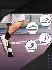 1 قطعة - دعامة الكاحل قابلة للتعديل للرجال والنساء، مع وسادة الكاحل السيليكونية بشكل U- مع أداتي ربط قابلتين للتحرير- دعامة ضغط الكاحل، دعامة لقوس القدم للتمرين والجيم والرياضة والجري والسلة والكرة الطائرة! (أسود/وردي/رمادي) - اكسسوارات الجيم - متعدد الألوان - مشاهدة 4