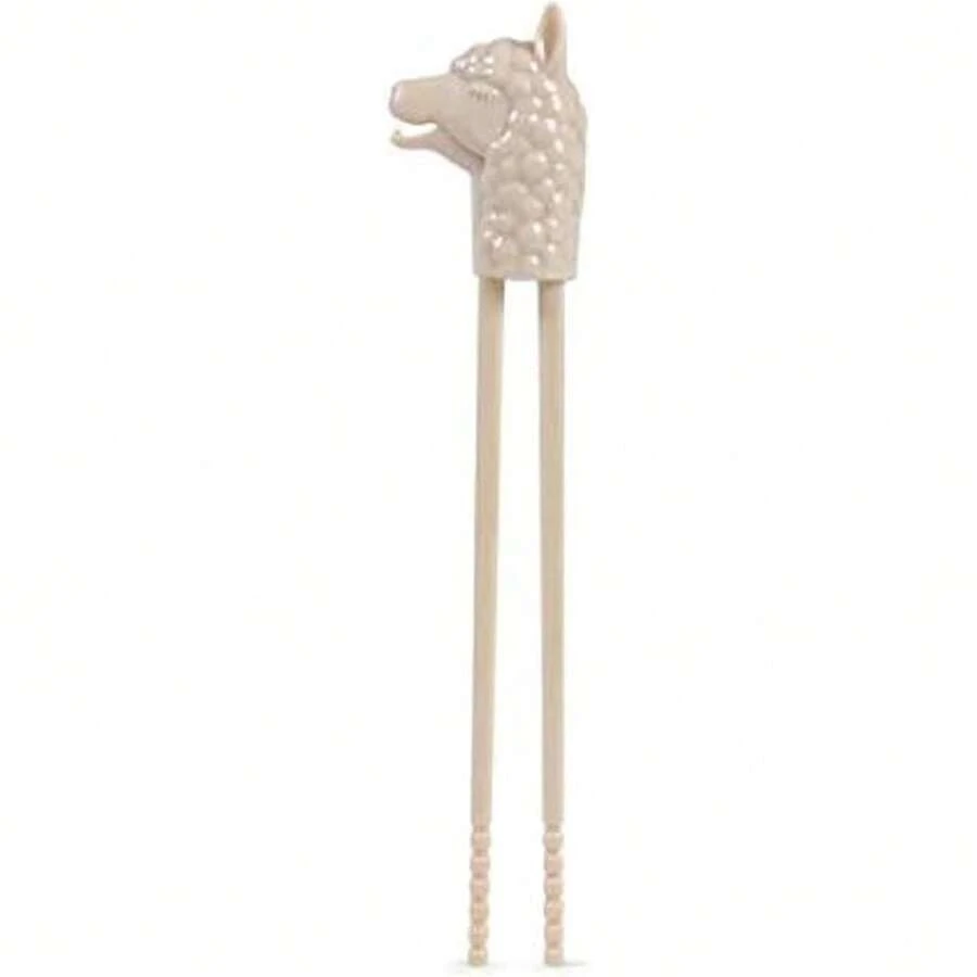 Fred Munchtime Chopsticks, Llama - Food- Plastic - Training Chopsticks, Fun Mealtime Utensil For Picky Eaters, Easy To Use Novelty Utensil For , Beginners, , ,26646975 - Apricot - View 1