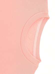 Bird Pattern, Double-Sided Printing, Children's Long-Sleeved Round-Neck Sportswear, Elastic Fabric, Machine Washable, Autumn And Winter Casual Wear, Warm And Not Stuffy, The Best Gift For Children, Multiple Colors Available - 粉色 - 查看 5