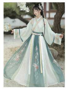 Hanfu Sets - màu xanh lá - Xem 4