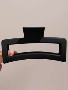 4pcs Women's Matte Square Hair Clips, Large Hair Claw Clips For Thick Or Thin Long Hair, Strong Hold Big Hair Accessories Neutral For Women & Girls, Suitable For Daily Life, Shower, Make-Up, Outdoor, New Year, All Seasons Hair Jaw Clip Hair Clamps Hair Clutch Hair Claw Clip, School Stuff, College Christmas Gifts Christmas Decorations Gifts For Women - Multicolor - View 6