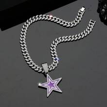 Women Pendant Necklaces - 金色藍白項鍊 - 查看 4