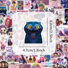 Mattel 74张K-POP Wish Hunters HUNTRX/MIRA虚拟偶像3D角色艺术拼贴海报，青少年和动漫迷的精美房间装饰收藏品，创意墙饰，节日生日派对/返校礼物，圣诞节、万圣节、感恩节、新年、生日派对、夏季和冬季派对的完美礼物，也是返校季的完美礼物。 - 彩色 - 查看 3