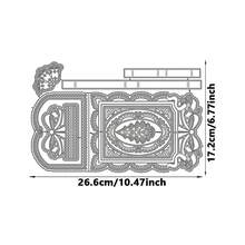 1 PC 3D Christmas Tree Folded Greeting Card Silver Gray Metal Die Cutting Die For Scrapbooking Decoration, DIY Scrapbooking Paper Crafts, Embossing Crafts, Crafts And Card Making, Greeting Card Making Metal Die Cutting Die - Silver Gray - View 3