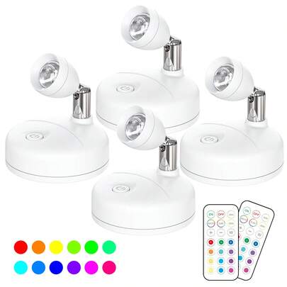 1/2/4pcs Magnetic LED Motion Sensor Light, USB Night Light, Easy To Install In Hallway, Stairs, Bedroom, Kitchen And Office